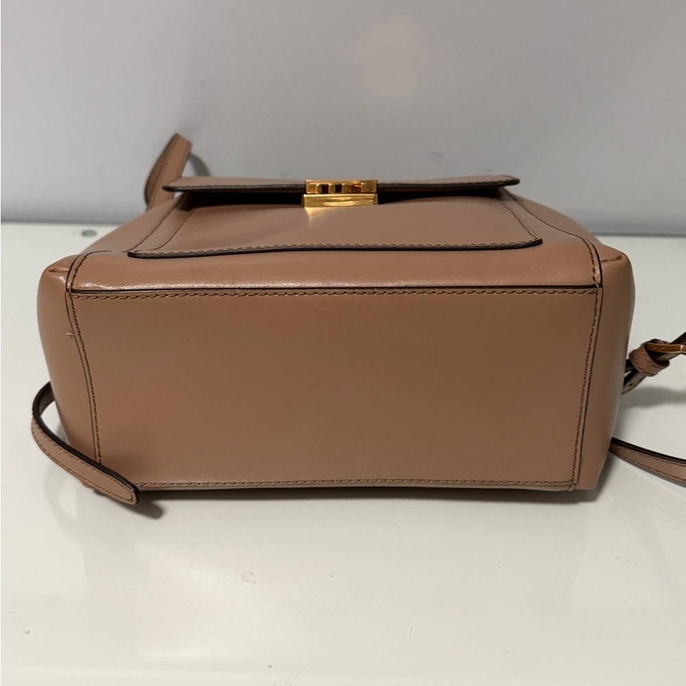 Michael Kors Brown Backpack with Gold Chain - Picture 5 of 13
